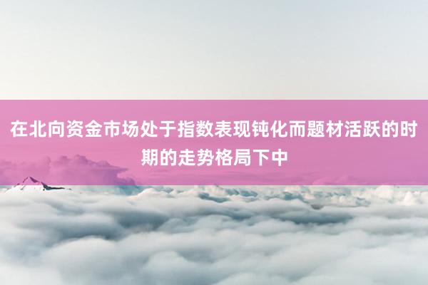 在北向资金市场处于指数表现钝化而题材活跃的时期的走势格局下中